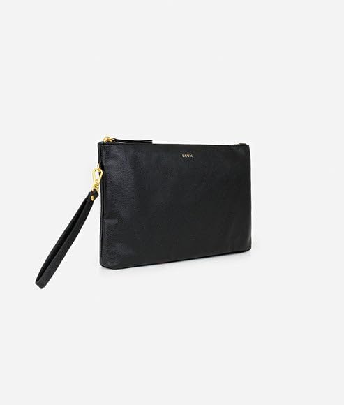The Changing Clutch, Diaper Clutch with Diaper Changing Mat, Zippered Premium Matte Faux Leather Compact Diaper Bag with Wipeable Changing Pad, 12x7.5 inches