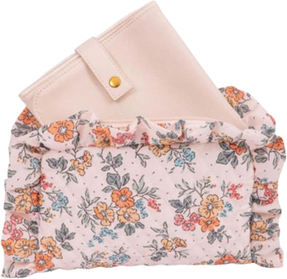 The Changing Clutch, Diaper Clutch with Diaper Changing Mat, Zippered Premium Matte Faux Leather Compact Diaper Bag with Wipeable Changing Pad, 12x7.5 inches