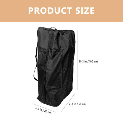 Durable Travel Stroller Bag with Lockable Drawstring Closure and Double Shoulder Straps for Airplane Gate Check Water Resistant Protection for Single and Double Strollers