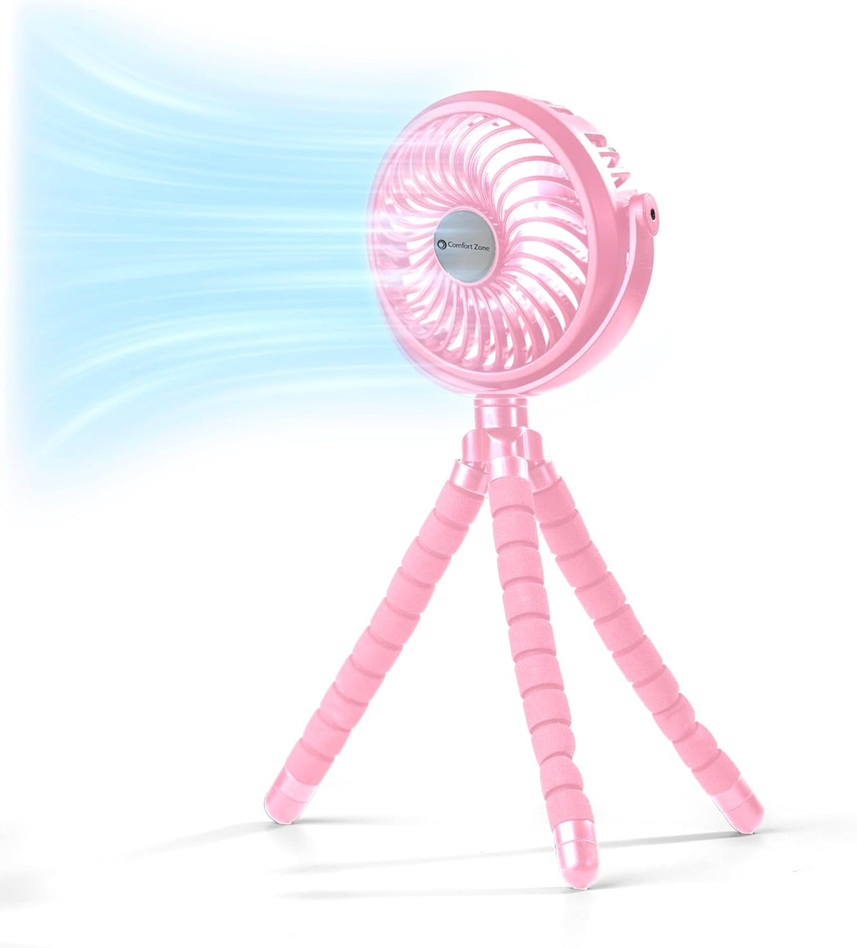 Portable Stroller Fan, Light Blue
