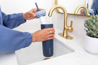 Go Series Tumbler – Double Wall Insulated Stainless Steel Water Filter, Cactus Green, Designed for Everyday Use, Removes Bacteria, Parasites, Microplastics, and Improves Taste