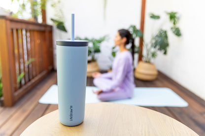 Go Series Tumbler – Double Wall Insulated Stainless Steel Water Filter, Cactus Green, Designed for Everyday Use, Removes Bacteria, Parasites, Microplastics, and Improves Taste