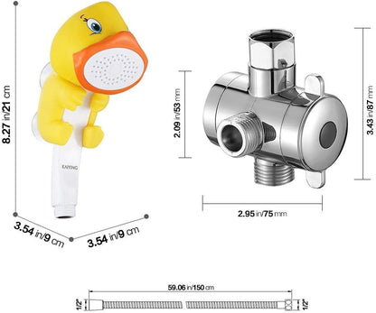 Kids Toddler Handheld Shower Head Attachment for Baby Bath