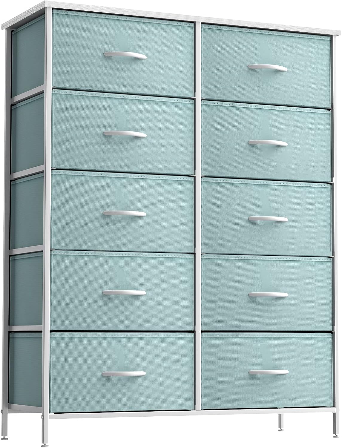 Kids Dresser, Cube Storage for Bedroom (8 Drawer, Aqua)