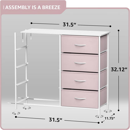 Kids Dresser, Cube Storage for Bedroom (8 Drawer, Aqua)