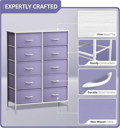 Kids Dresser, Cube Storage for Bedroom (8 Drawer, Aqua)