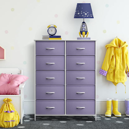 Kids Dresser, Cube Storage for Bedroom (8 Drawer, Aqua)