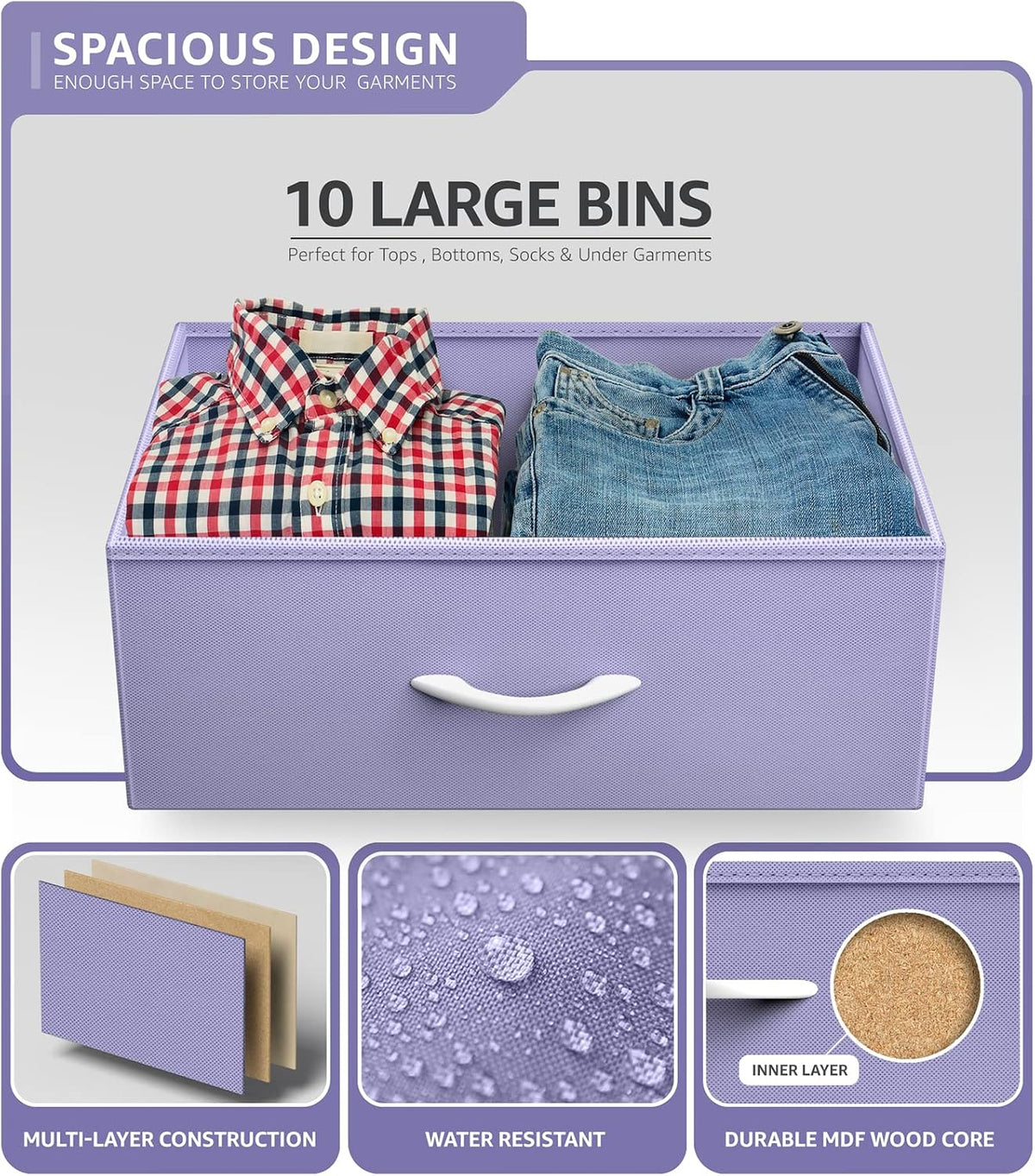 Kids Dresser, Cube Storage for Bedroom (8 Drawer, Aqua)