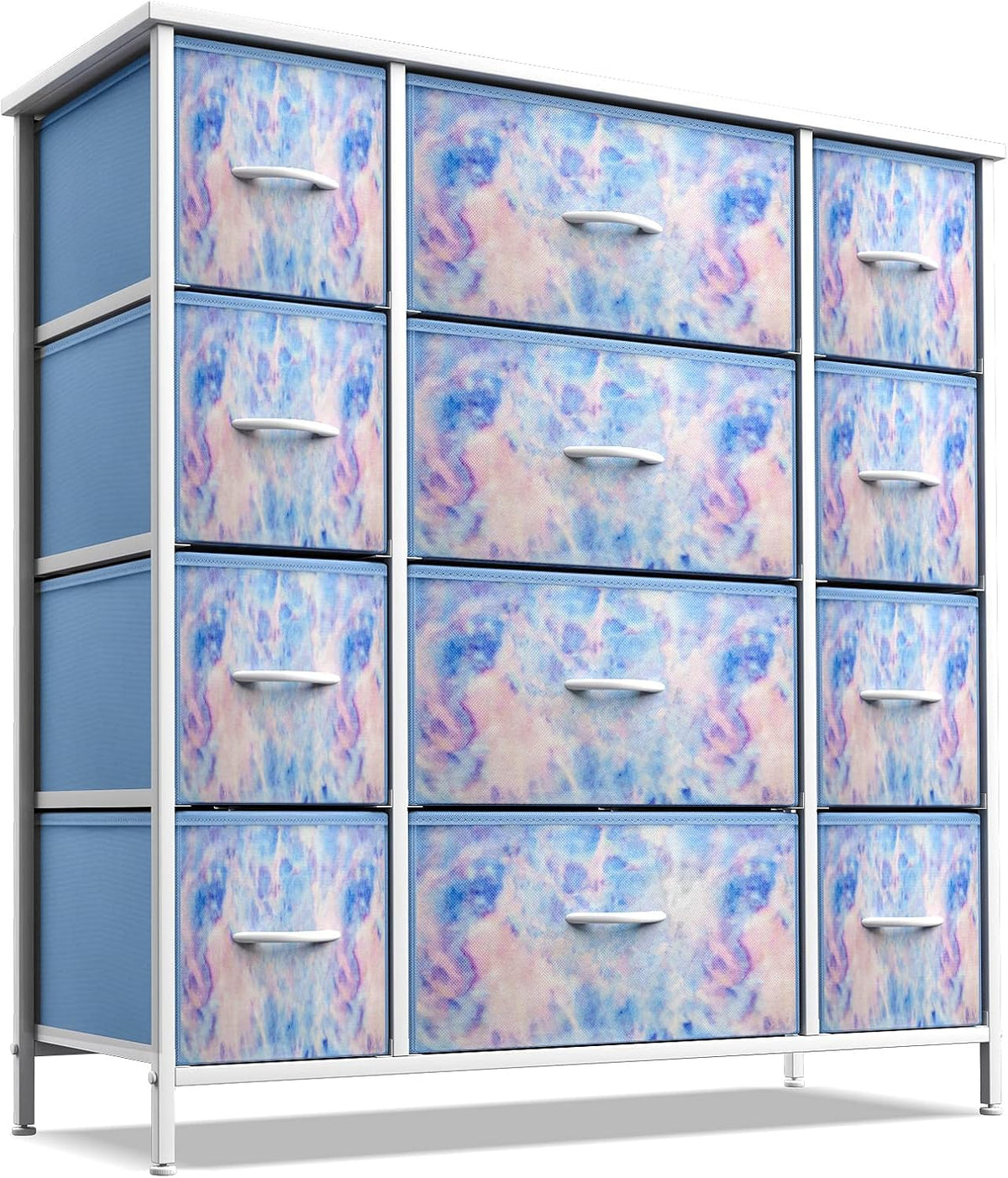 Kids Dresser, Cube Storage for Bedroom (8 Drawer, Aqua)
