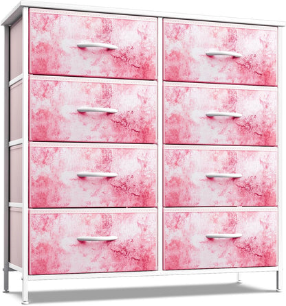 Kids Dresser, Cube Storage for Bedroom (8 Drawer, Aqua)