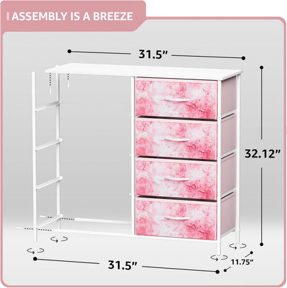 Kids Dresser, Cube Storage for Bedroom (8 Drawer, Aqua)
