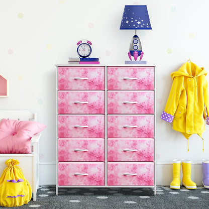 Kids Dresser, Cube Storage for Bedroom (8 Drawer, Aqua)