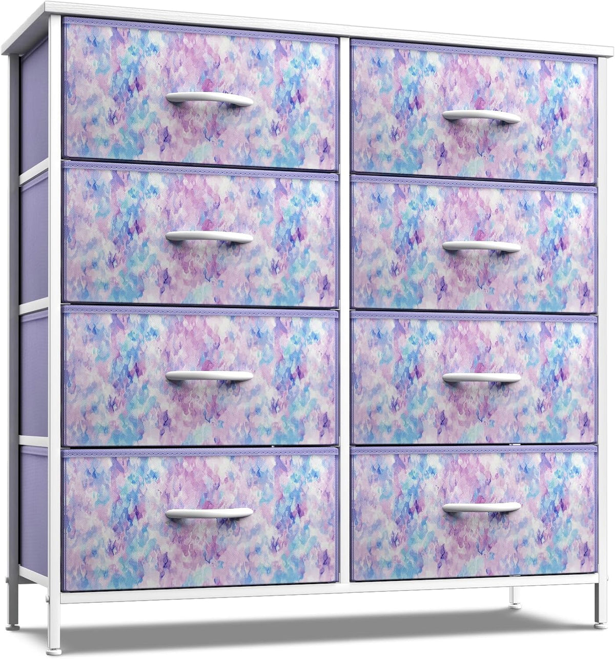 Kids Dresser, Cube Storage for Bedroom (8 Drawer, Aqua)