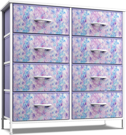 Kids Dresser, Cube Storage for Bedroom (8 Drawer, Aqua)