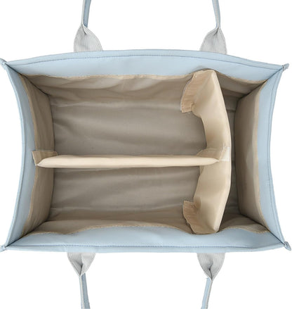 Diaper Caddy Organizer, Large Nursery Storage Basket with Handle, Portable Foldable Baby Diaper Caddy for Newborn Essentials