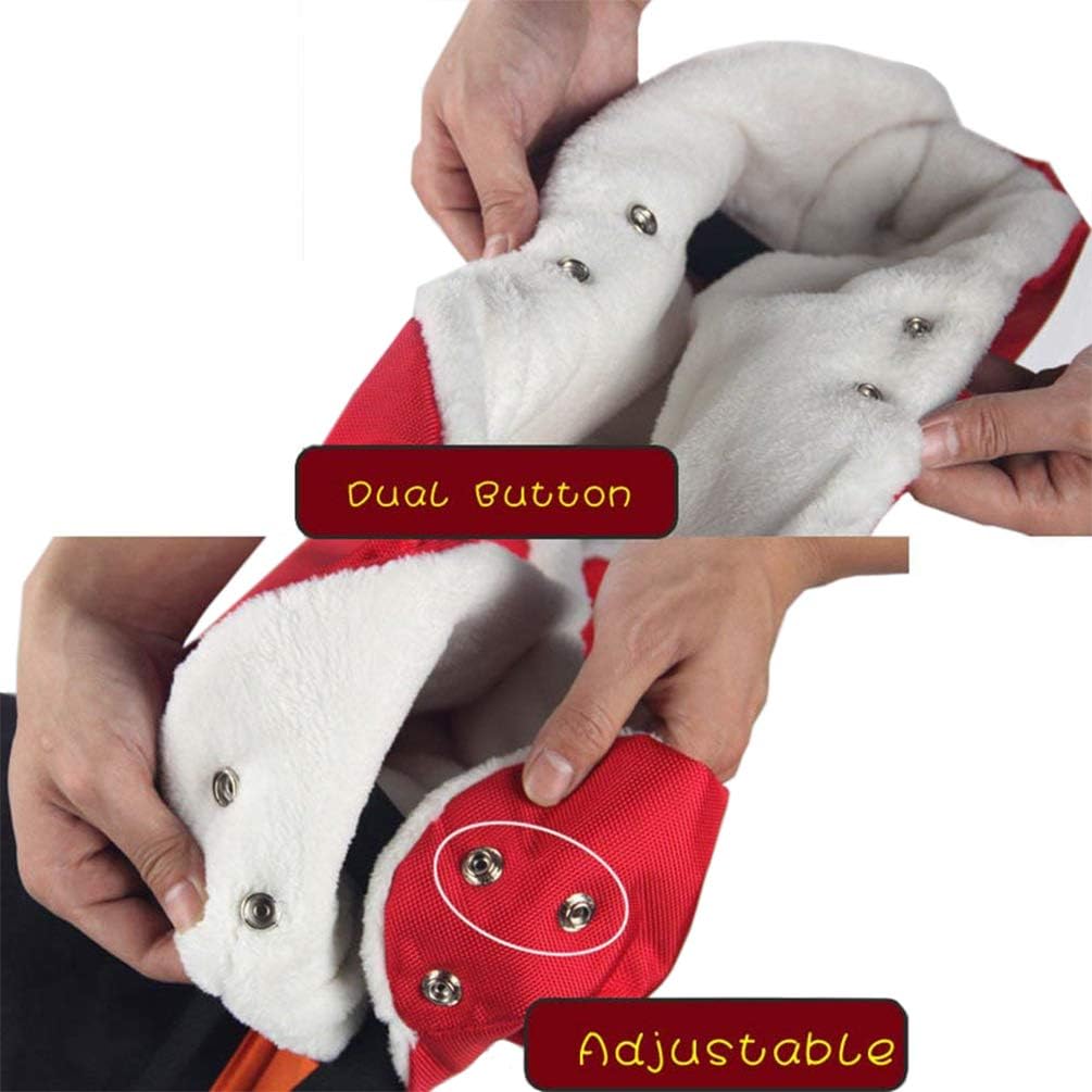 Stroller Gloves for Winter Waterproof, Extra Thick Fleece Stroller Hand Muff, Anti-Freeze Pram Accessories Baby Stroller Hand Gloves Hand Warmer