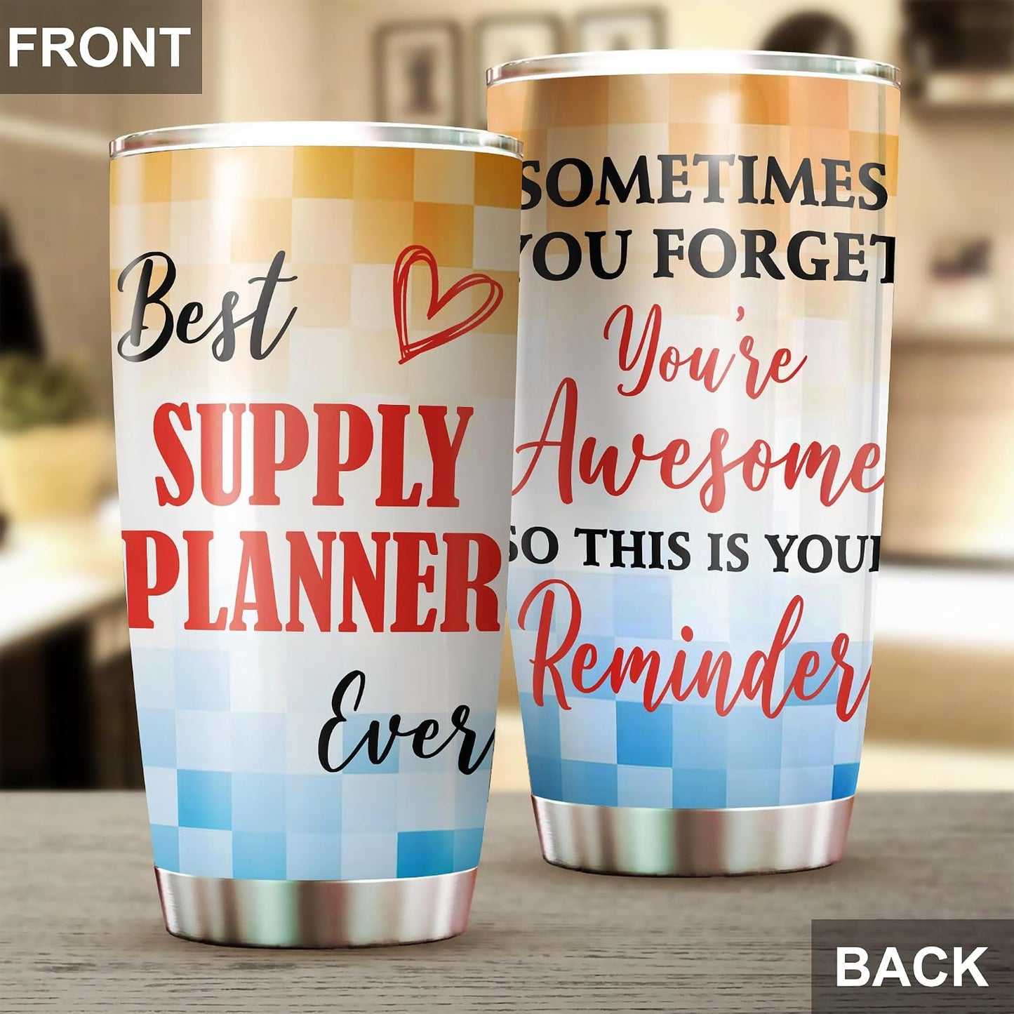Best Supply Planner Ever Tumbler Stainless Steel 20oz, Office Gifts Women Men Work Friends Coworker, Driking Coffee Cup For Birthday Christmas
