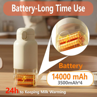 Portable Heating Milk Warmer for Travel,Breastmilk & Water Warmer