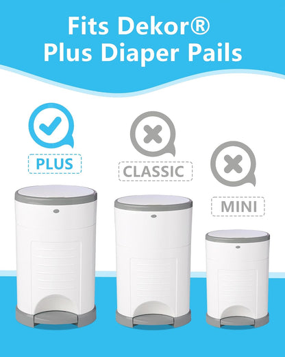 Refills Compatible with Dekor Plus Diaper Pails