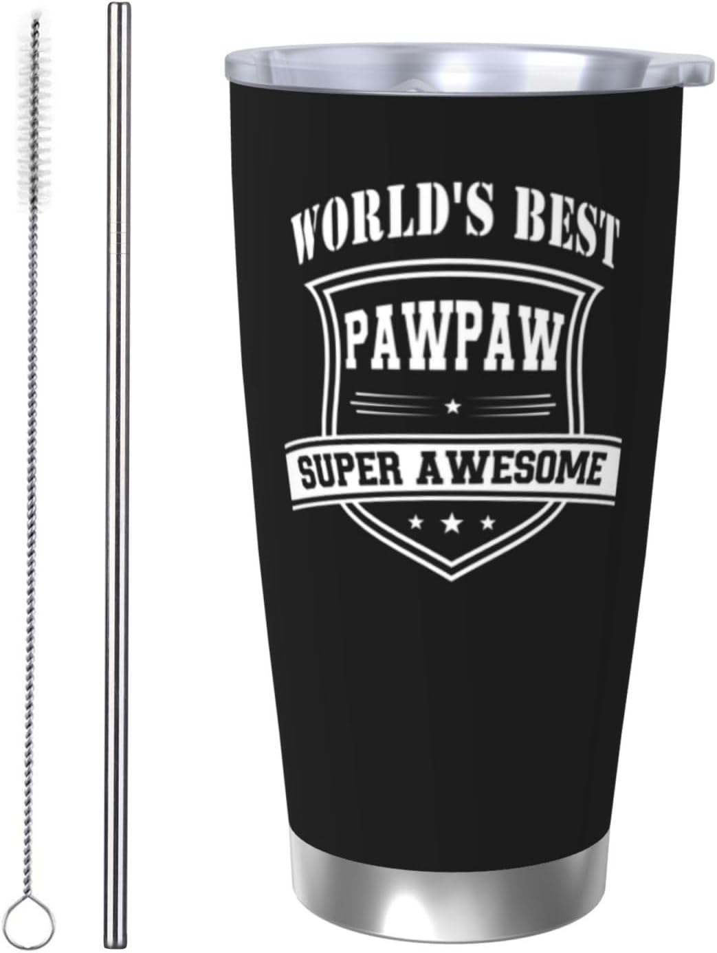 Papa Birthday Gifts 20oz Tumbler, Grandpa Gift for Men Papas | Best Papa Coffee Mug Cup, Heartfelt Birthday Present for Grandpa from Grandkids