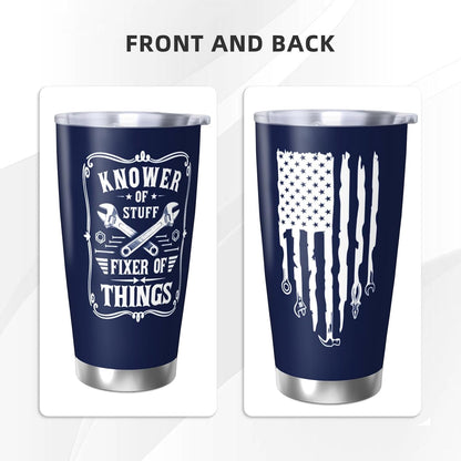 Papa Birthday Gifts 20oz Tumbler, Grandpa Gift for Men Papas | Best Papa Coffee Mug Cup, Heartfelt Birthday Present for Grandpa from Grandkids