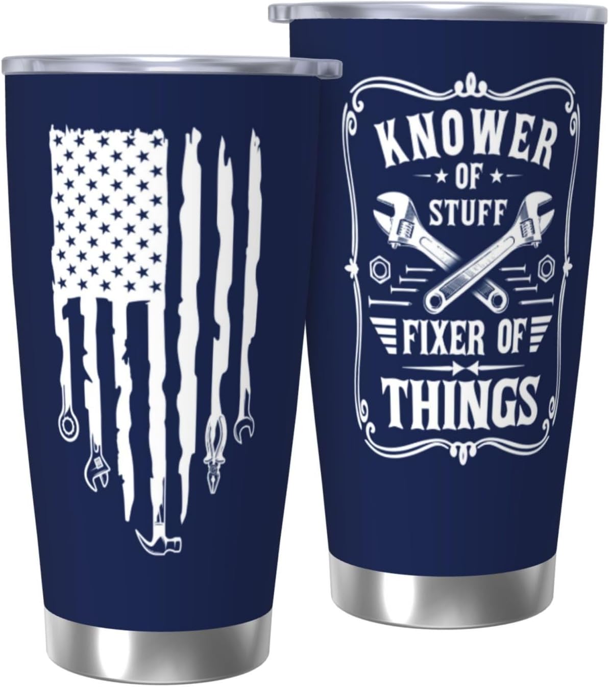 Papa Birthday Gifts 20oz Tumbler, Grandpa Gift for Men Papas | Best Papa Coffee Mug Cup, Heartfelt Birthday Present for Grandpa from Grandkids