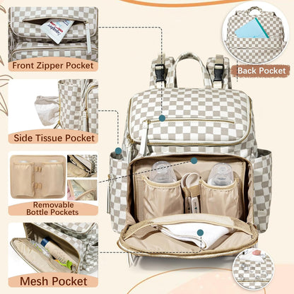 Diaper Bag Backpack Baby Large Travel Work School Backpack Women