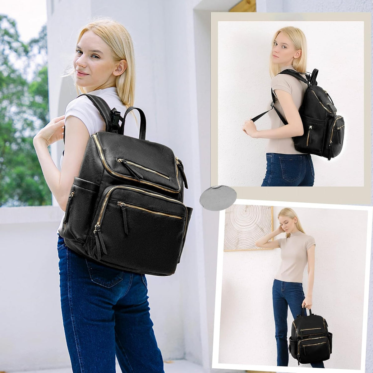Diaper Bag Backpack Baby Large Travel Work School Backpack Women