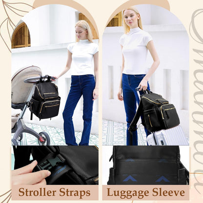 Diaper Bag Backpack Baby Large Travel Work School Backpack Women
