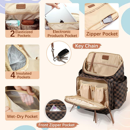 Diaper Bag Backpack Baby Large Travel Work School Backpack Women