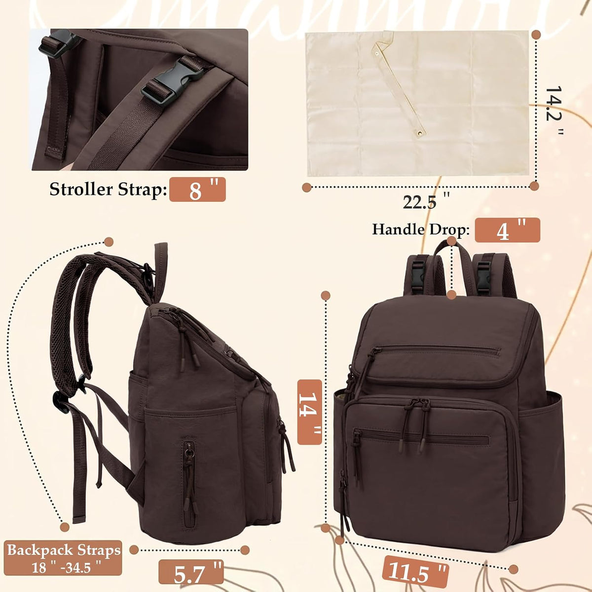 Diaper Bag Backpack Baby Large Travel Work School Backpack Women