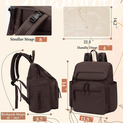 Diaper Bag Backpack Baby Large Travel Work School Backpack Women