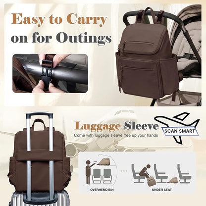 Diaper Bag Backpack Baby Large Travel Work School Backpack Women