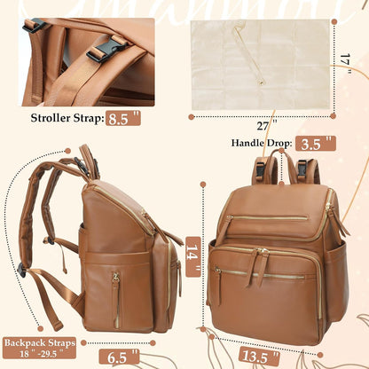Diaper Bag Backpack Baby Large Travel Work School Backpack Women