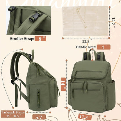 Diaper Bag Backpack Baby Large Travel Work School Backpack Women