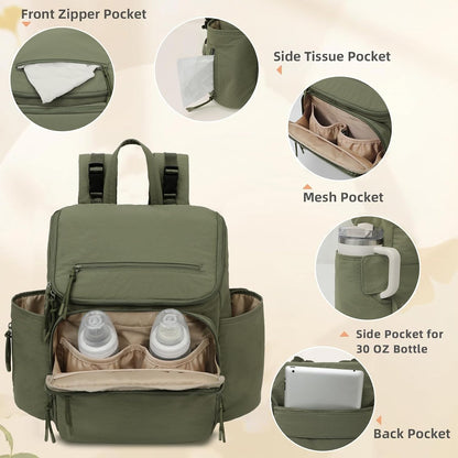 Diaper Bag Backpack Baby Large Travel Work School Backpack Women