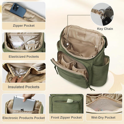 Diaper Bag Backpack Baby Large Travel Work School Backpack Women
