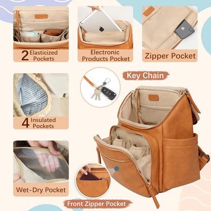 Diaper Bag Backpack Baby Large Travel Work School Backpack Women