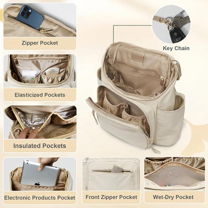 Diaper Bag Backpack Baby Large Travel Work School Backpack Women