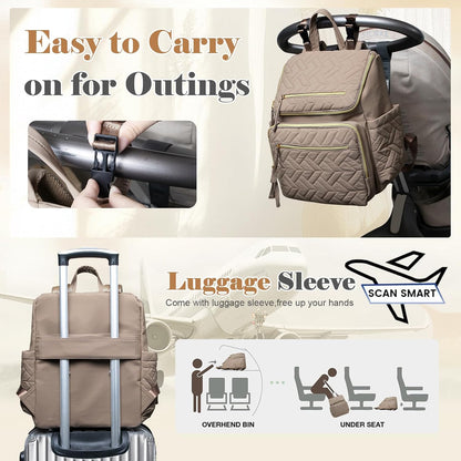 Diaper Bag Backpack Baby Large Travel Work School Backpack Women