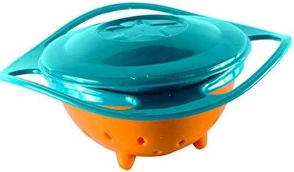 Spill Resistant Gyro Bowl with Lid