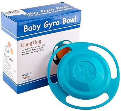 Spill Resistant Gyro Bowl with Lid