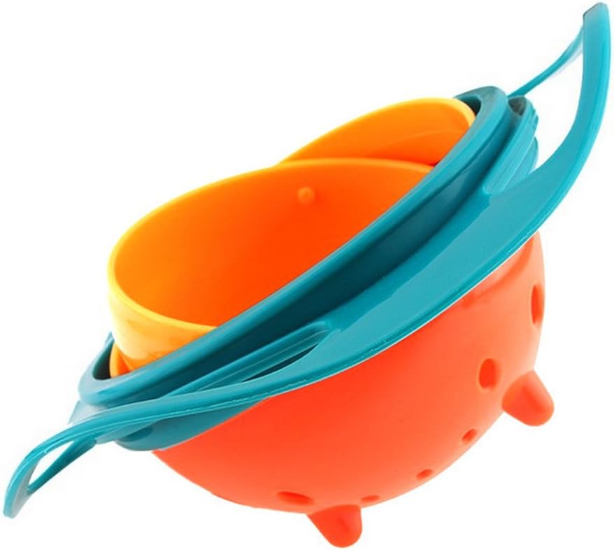 Spill Resistant Gyro Bowl with Lid