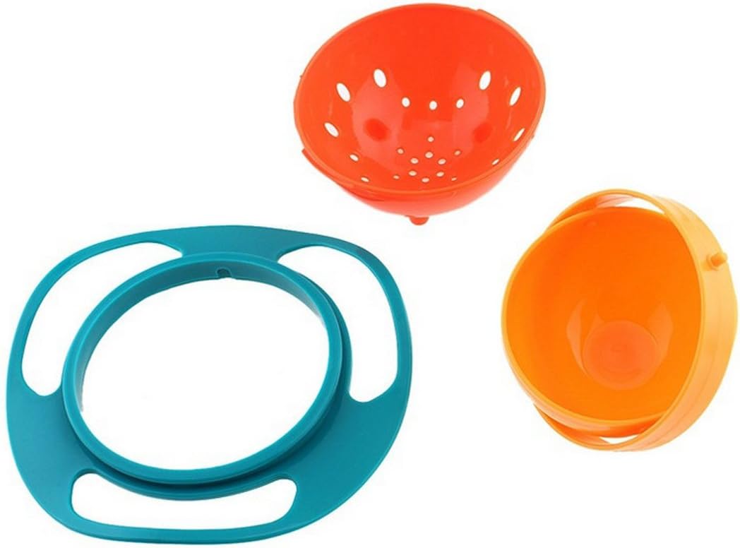 Spill Resistant Gyro Bowl with Lid
