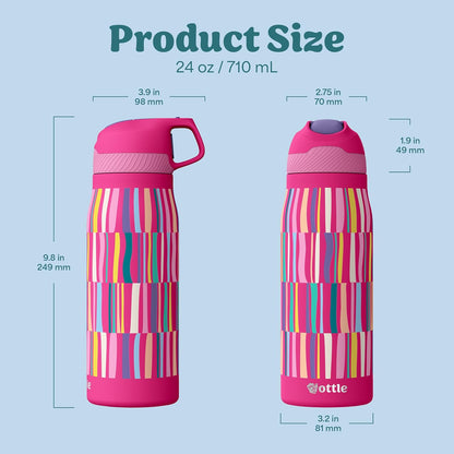 Seaside Sipper 20 oz Insulated Stainless Steel Coffee Tumbler, Reusable Iced Coffee Cup, Hot Coffee Travel Mug with Lid, BPA Free, Leak-Proof Lid - Urban Circuit