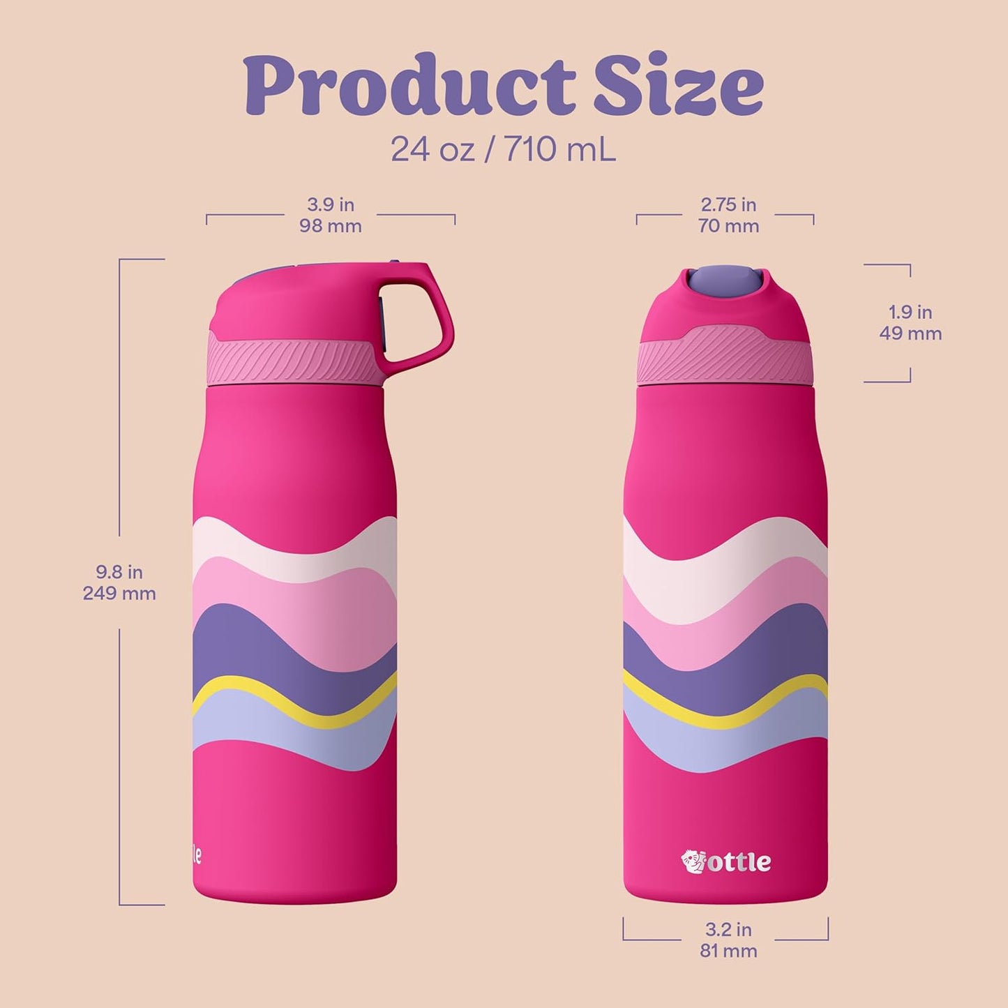Seaside Sipper 20 oz Insulated Stainless Steel Coffee Tumbler, Reusable Iced Coffee Cup, Hot Coffee Travel Mug with Lid, BPA Free, Leak-Proof Lid - Urban Circuit