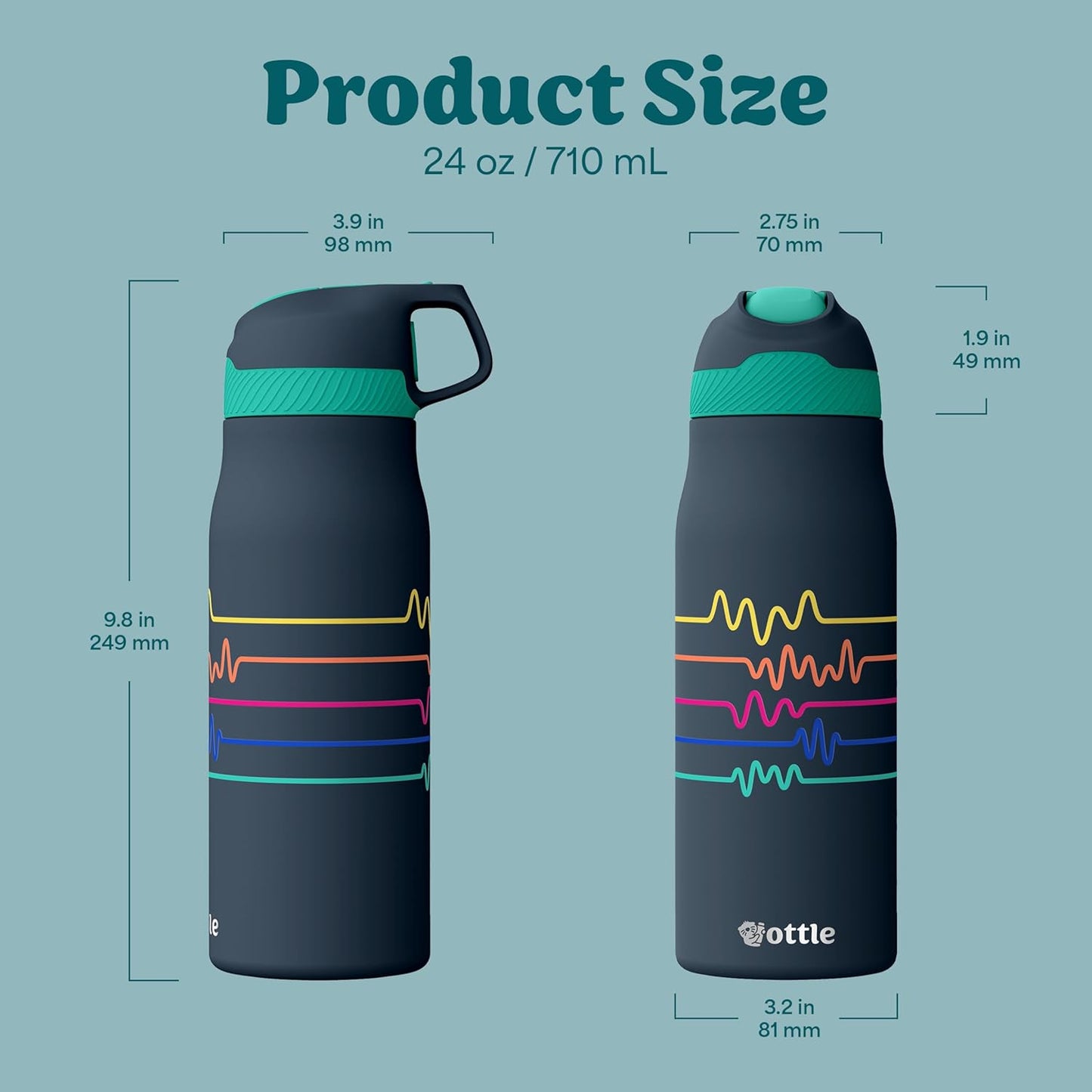 Seaside Sipper 20 oz Insulated Stainless Steel Coffee Tumbler, Reusable Iced Coffee Cup, Hot Coffee Travel Mug with Lid, BPA Free, Leak-Proof Lid - Urban Circuit