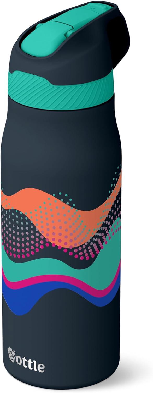 Seaside Sipper 20 oz Insulated Stainless Steel Coffee Tumbler, Reusable Iced Coffee Cup, Hot Coffee Travel Mug with Lid, BPA Free, Leak-Proof Lid - Urban Circuit