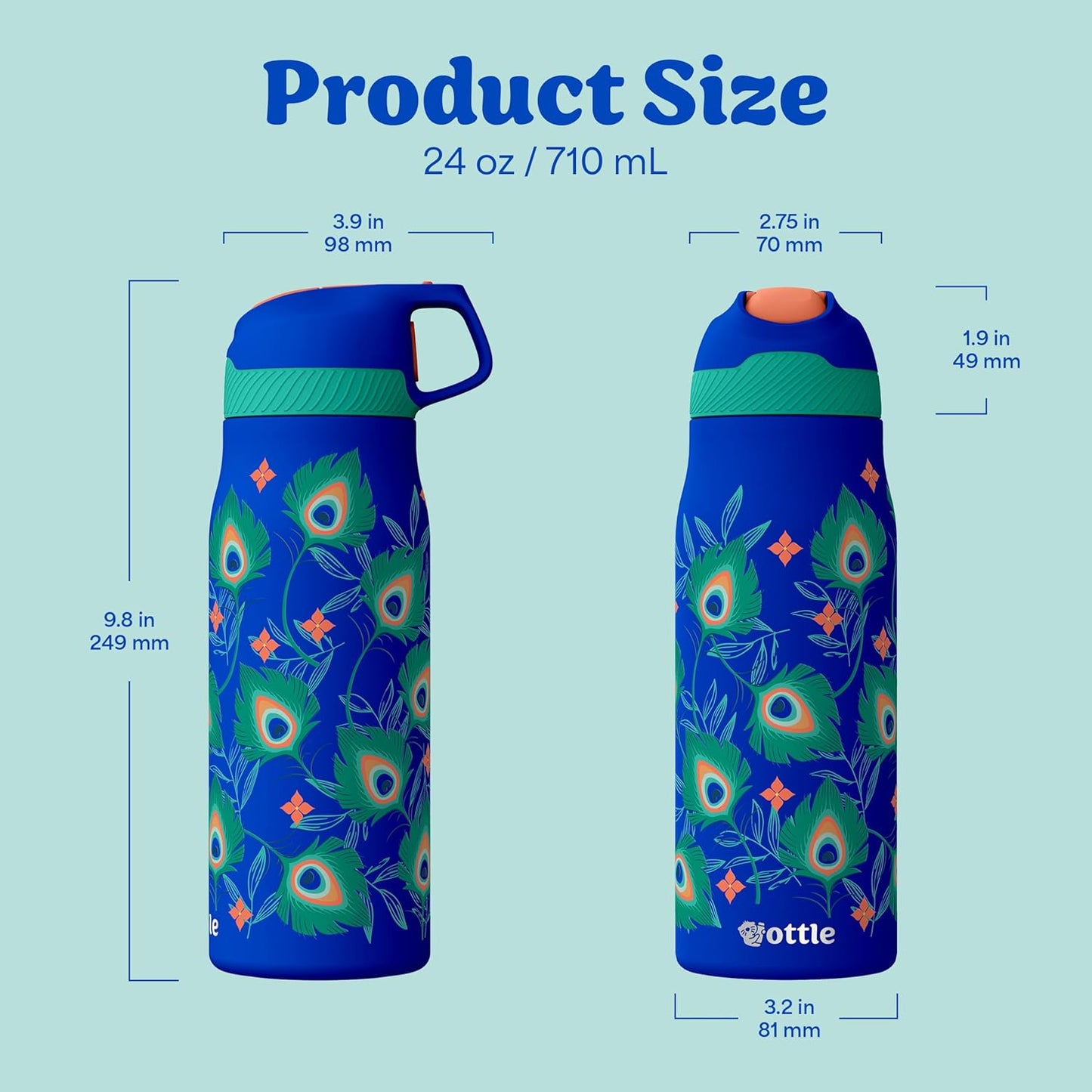 Seaside Sipper 20 oz Insulated Stainless Steel Coffee Tumbler, Reusable Iced Coffee Cup, Hot Coffee Travel Mug with Lid, BPA Free, Leak-Proof Lid - Urban Circuit