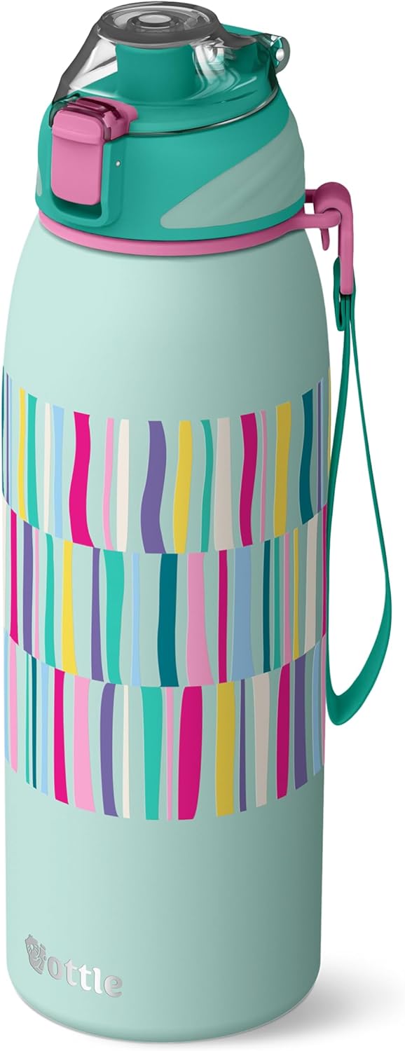 Seaside Sipper 20 oz Insulated Stainless Steel Coffee Tumbler, Reusable Iced Coffee Cup, Hot Coffee Travel Mug with Lid, BPA Free, Leak-Proof Lid - Urban Circuit